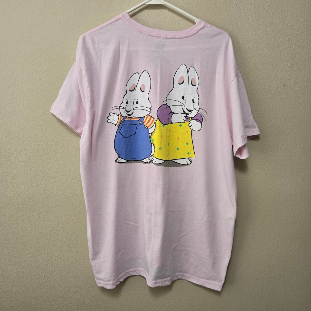Max & Ruby Graphic T-Shirt Pink Rosemary Wells Nelvana XL Short Sleeve Tee